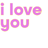 Love You Pink Sticker by hannahgraphix