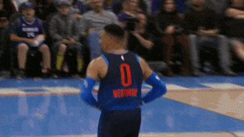 rocking russell westbrook GIF by NBA
