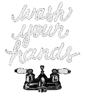 Sick Wash Hands Sticker