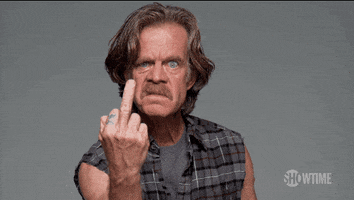 showtime showtime middle finger shameless frank gallagher GIF