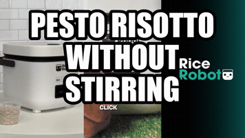 Pesto Risotto Without Stirring | Rice Robot