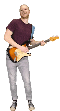 dance guitar Sticker by folkshilfe