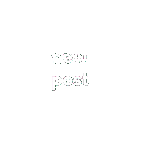 Glitch New Post Sticker