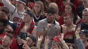GonzagaBulldogs basketball celebration hug fans GIF