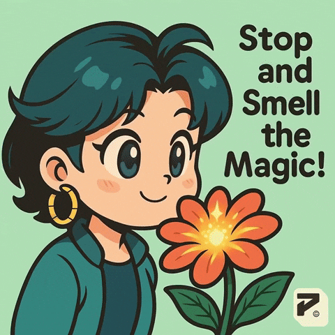 Hana Smell Flowers GIF by Persona