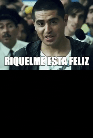 QubitTV giphygifmaker roman riquelme riquelme esta feliz GIF