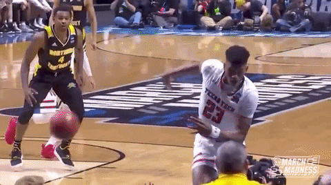 Look Out College Basketball GIF by NCAA March Madness