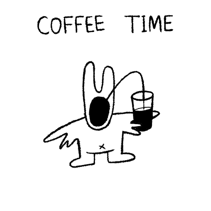 Relaxed Coffee Sticker