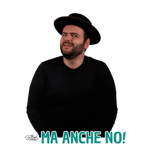 Nervous No Way Sticker by Giù Box