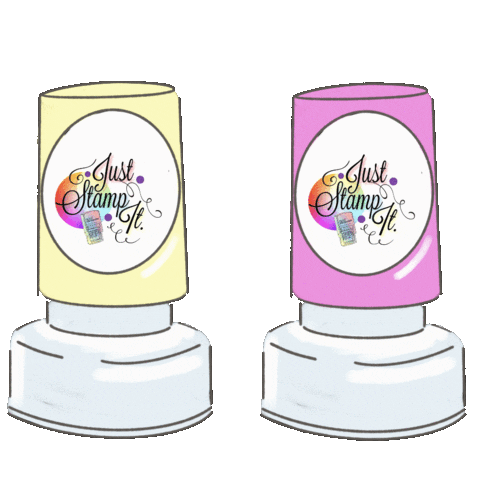 Juststampit giphyupload stamp juststampit just stamp it Sticker