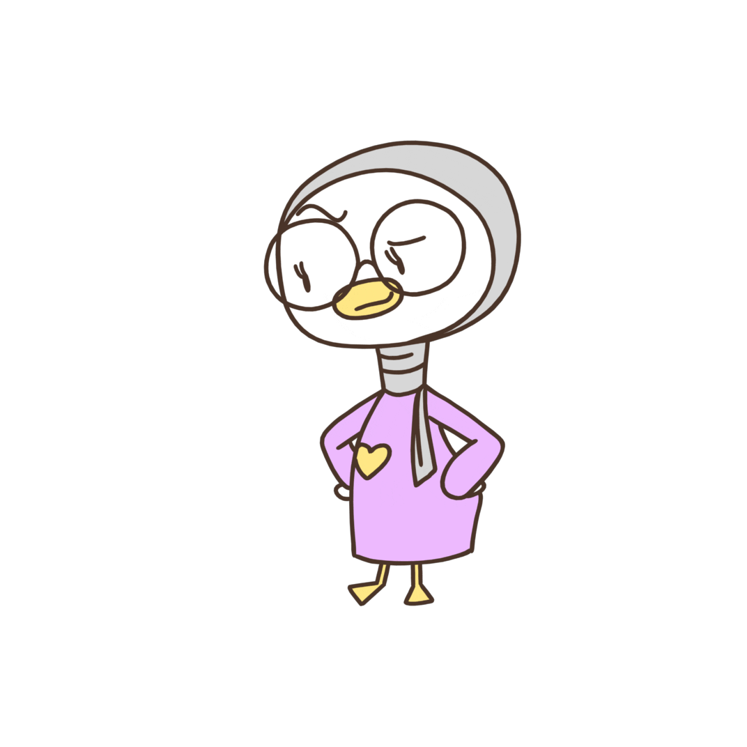chaknums giphyupload kawaii angry duck Sticker