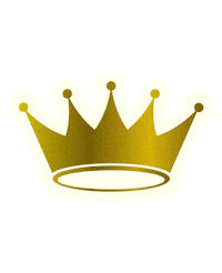 Queen Gold Sticker