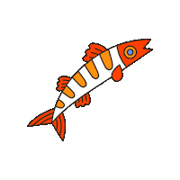 maevechocolate fish chocolate seattle evergreen Sticker