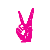 Hand Peace Sticker by Pro Blo Group