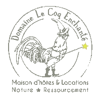 Lecoqenchante nature yoga maison dome Sticker