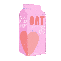 PureBarkin pink vegan oat dairyfree Sticker