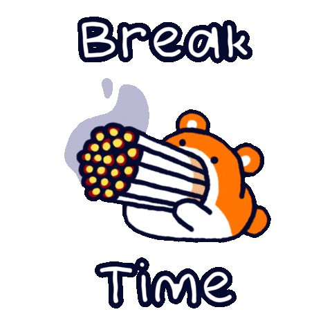 Break Time Smoking Sticker
