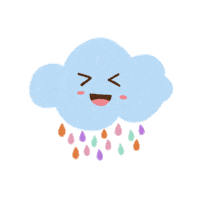 galuhpasha rain cloud happycloud galuhpasha Sticker