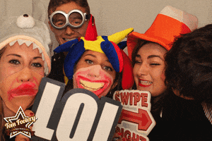 tomfoolerybooth fun birthday photobooth props GIF