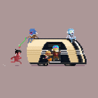 Camping Camper Van GIF by BasedMinis