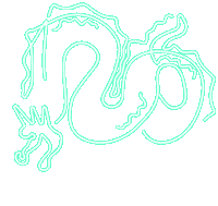 yataimarket neon mask dragon china Sticker