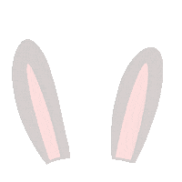 Dress Up Easter Bunny Sticker