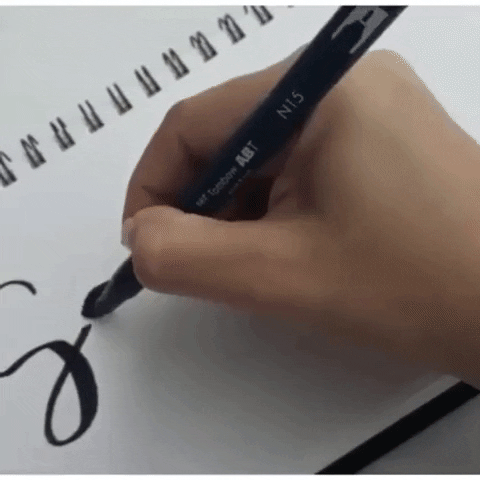 erlynpaz giphygifmaker lettering santiago brush lettering GIF