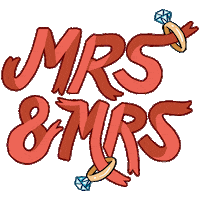 Mrs And Mrs Animation Sticker by Holler Studios