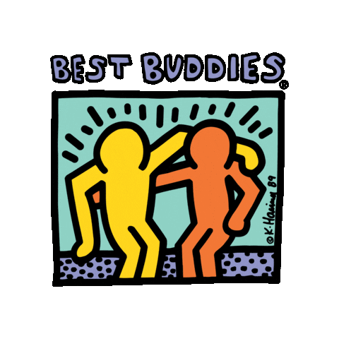 Keith Harring Sticker by Best Buddies
