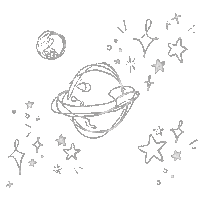 amaaa illustration space stars universe Sticker