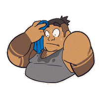 Nervous Sweat Sticker by MokaJake