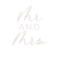 Mr And Mrs Wedding Sticker