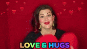 christinegritmon love heart red hearts GIF