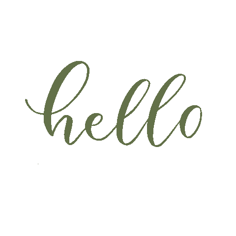 Calligraphy Hello Sticker