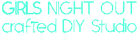 Girls Night Out Diy Studio Sticker by CRAFTED DIY STUDIO & BAR