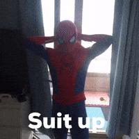 bnd_spider_man spiderman suit up GIF