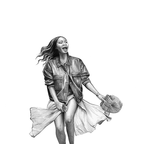 Palezsa happy art fashion beauty GIF