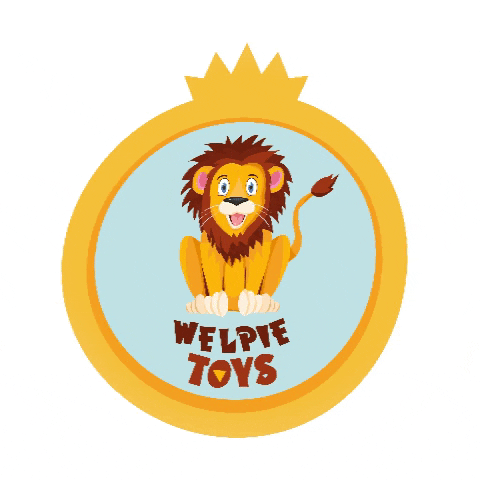 WelpieToys giphygifmaker lion leeuw speelgoed GIF