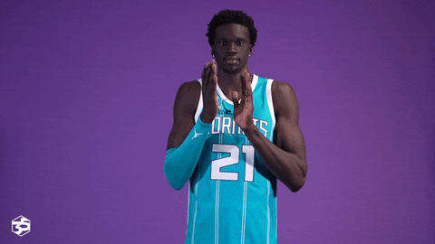 Excited Basketball GIF by Charlotte Hornets