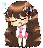 doorcie sleepy sleeping zzz sleepy girl Sticker