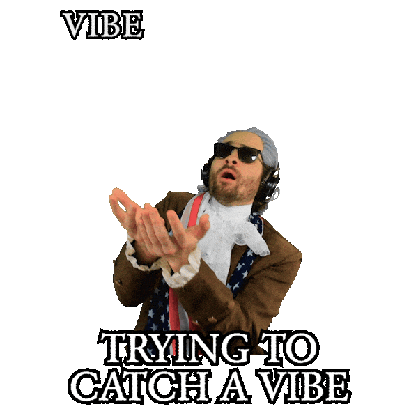 Vibing Good Vibes Sticker