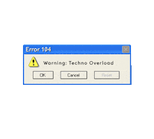 glitch warning Sticker by Selekta.fm