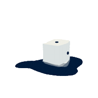Storm Dice Sticker by Zezaz