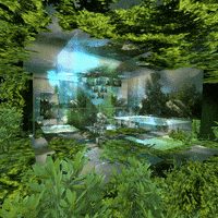 reinbijlsma trippy vr mirror trees GIF