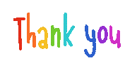 Rainbow Thank You Sticker by Texas A&M University