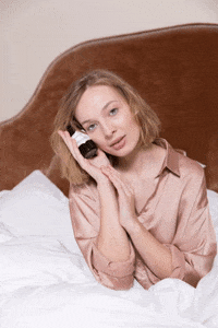 delbove beauty eyes sleep skincare GIF