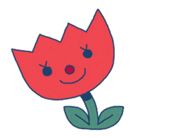 stapod happy cute dancing flower Sticker