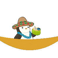 Chilling Beach Day Sticker by Pudgy Penguins