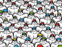 swimming pool art GIF