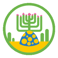 Hanukkah Patches Sticker by Bos Animation